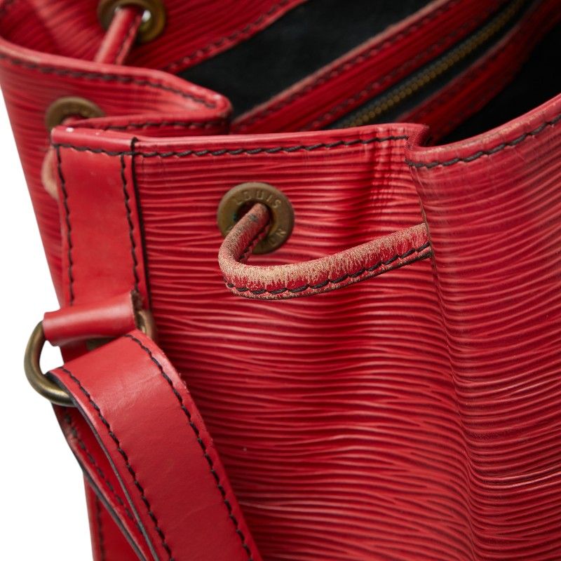 Louis Vuitton Epi Petit Noe Shoulder Bag Castilian Red Leather — view 8