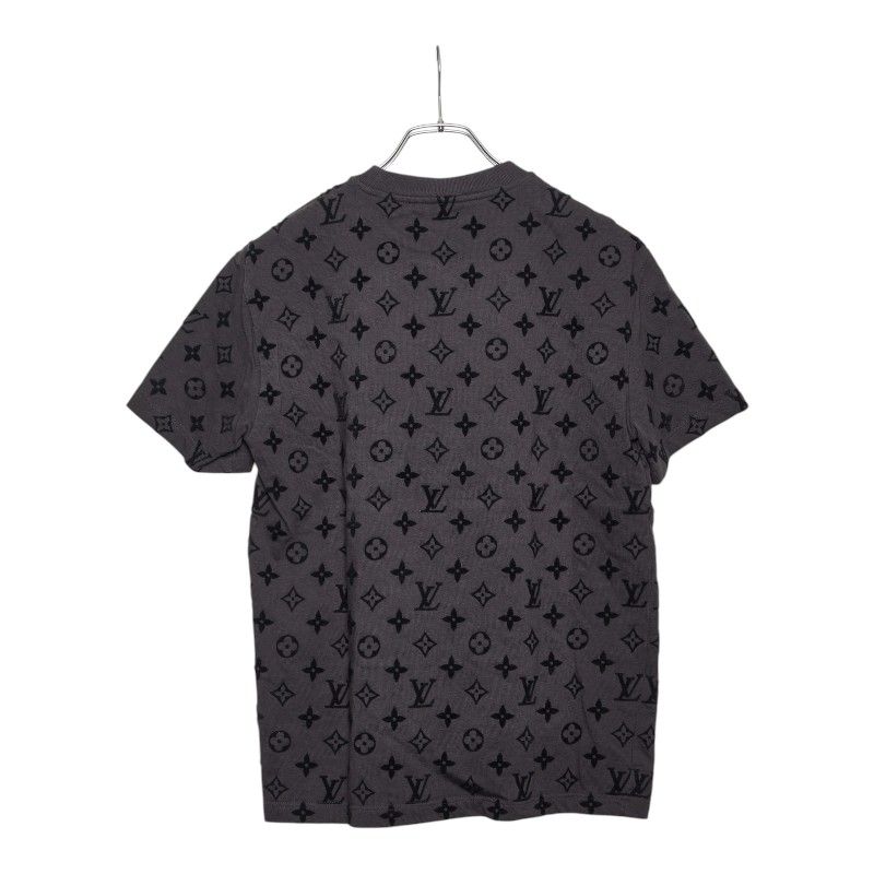 Louis Vuitton Monogram Hook and Loop Short Sleeve T-Shirt S Gray Cotton — view 2