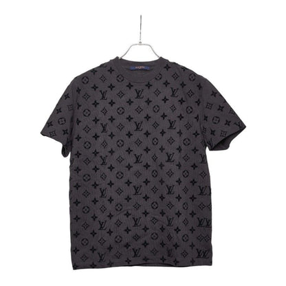Louis Vuitton Monogram Hook and Loop Short Sleeve T-Shirt S Gray Cotton