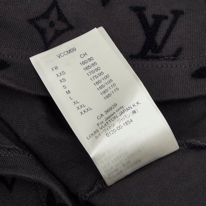 Louis Vuitton Monogram Hook and Loop Short Sleeve T-Shirt S Gray Cotton — view 7