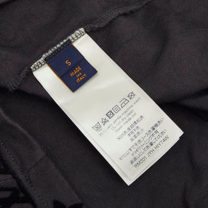 Louis Vuitton Monogram Hook and Loop Short Sleeve T-Shirt S Gray Cotton — view 4