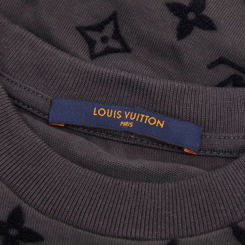 Louis Vuitton Monogram Hook and Loop Short Sleeve T-Shirt S Gray Cotton — view 3