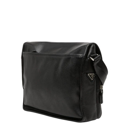 Prada Shoulder Bag Black Saffiano Leather — view 2