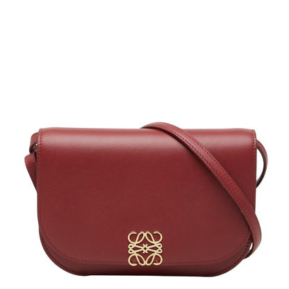 Loewe Anagram Goya Small Crossbody Accordion Shoulder Bag Bordeaux Leather