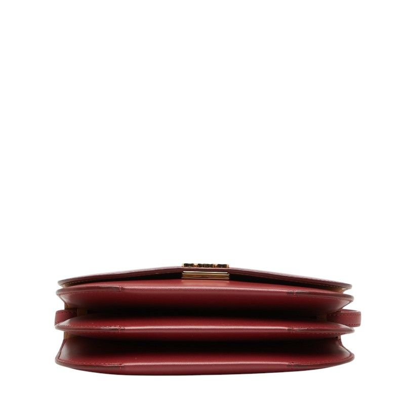 Loewe Anagram Goya Small Crossbody Accordion Shoulder Bag Bordeaux Leather — view 3