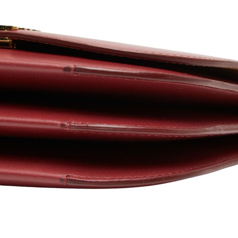 Loewe Anagram Goya Small Crossbody Accordion Shoulder Bag Bordeaux Leather — view 4