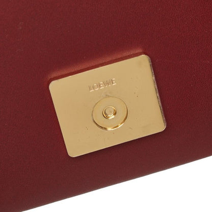 Loewe Anagram Goya Small Crossbody Accordion Shoulder Bag Bordeaux Leather — view 8