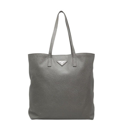 Prada Tote Gray Saffiano Cuir