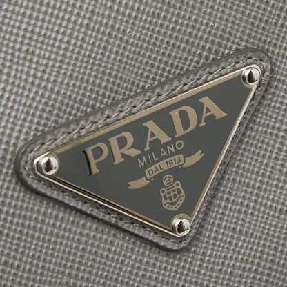 Prada Tote Gray Saffiano Cuir — view 9