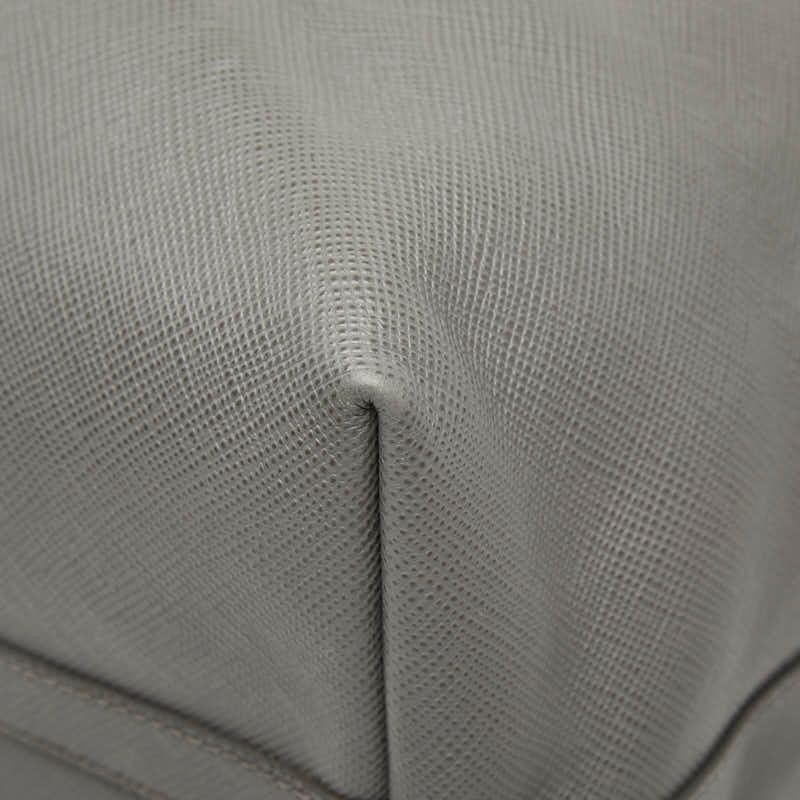 Prada Tote Gray Saffiano Cuir — view 6