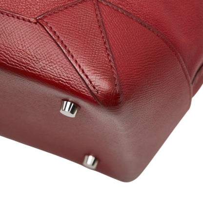 Hermes Maxi Box Cabas 36 Tote Shoulder Bag Red Veau Epsom — view 4