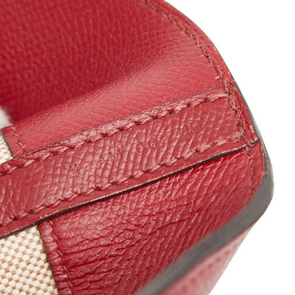 Hermes Maxi Box Cabas 36 Tote Shoulder Bag Red Veau Epsom — view 8