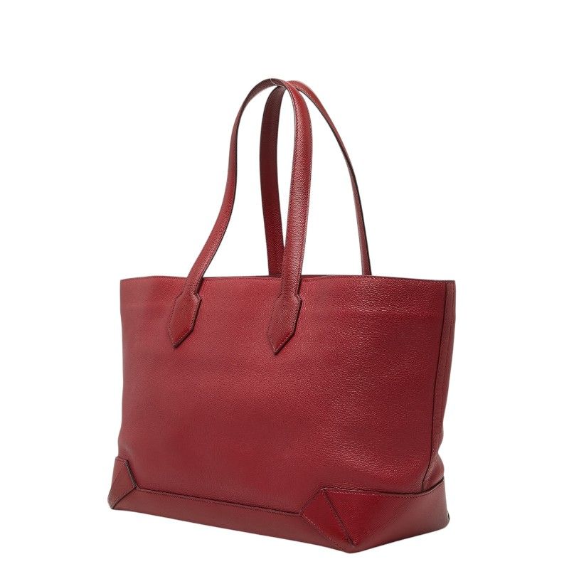 Hermes Maxi Box Cabas 36 Tote Shoulder Bag Red Veau Epsom — view 2