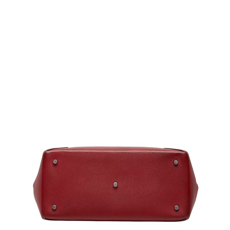 Hermes Maxi Box Cabas 36 Tote Shoulder Bag Red Veau Epsom — view 3