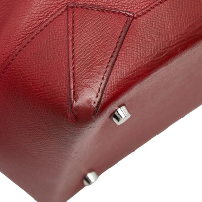 Hermes Maxi Box Cabas 36 Tote Shoulder Bag Red Veau Epsom — view 5