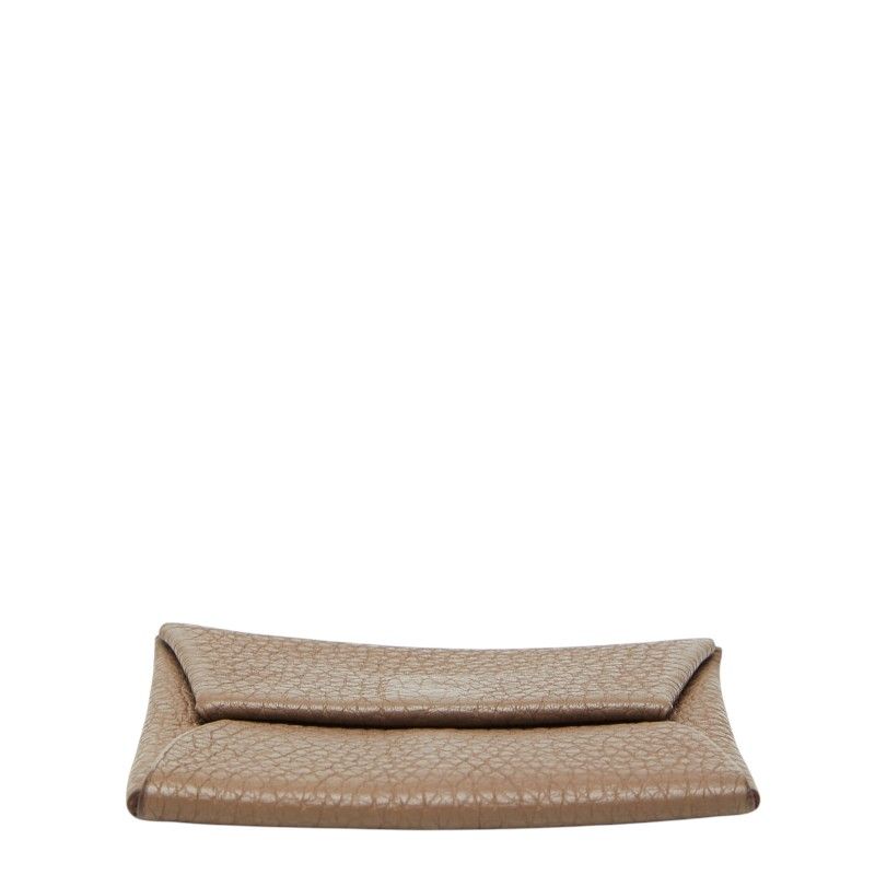 Hermes Bastia Coin Purse Etoupe Beige Taurillon Clemence — view 3