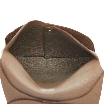 Hermes Bastia Coin Purse Etoupe Beige Taurillon Clemence — view 9