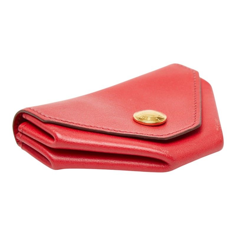 Hermes Levain Quatre Coin Purse le Jucazac Red Vo Garibaldi — view 5
