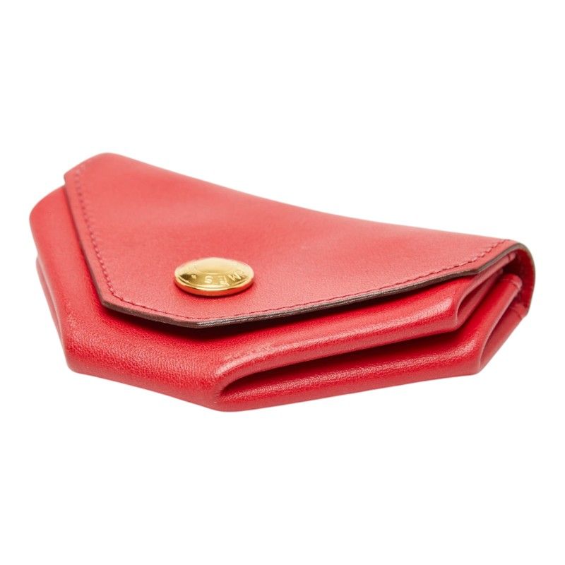 Hermes Levain Quatre Coin Purse le Jucazac Red Vo Garibaldi — view 4
