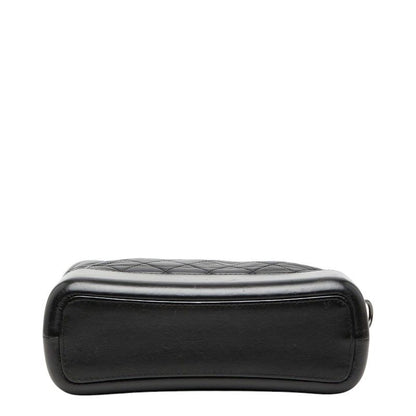 Chanel CC Logo Gabriel de Crossbody Chain Shoulder Bag Black Leather — view 3