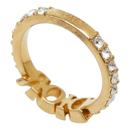 Dior Evolution Ring S Gold Plated Rhinestone — view 5