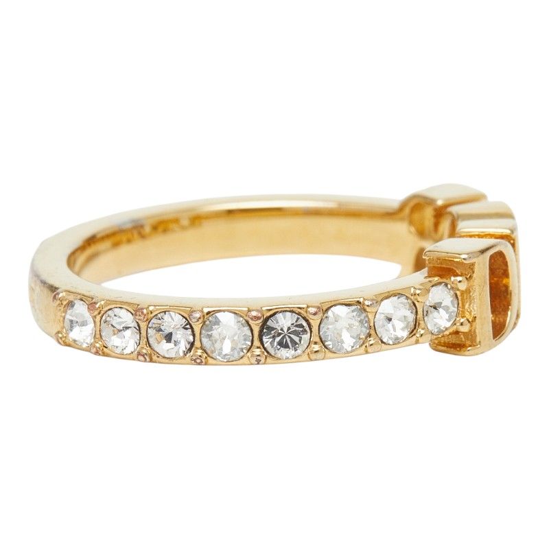 Dior Evolution Ring S Gold Plated Rhinestone — view 4