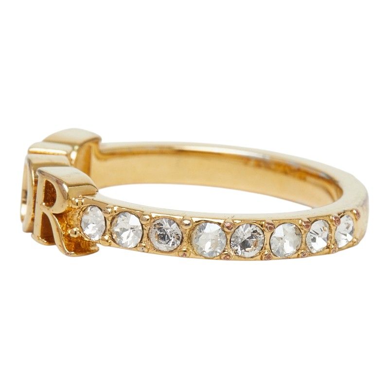 Dior Evolution Ring S Gold Plated Rhinestone — view 3