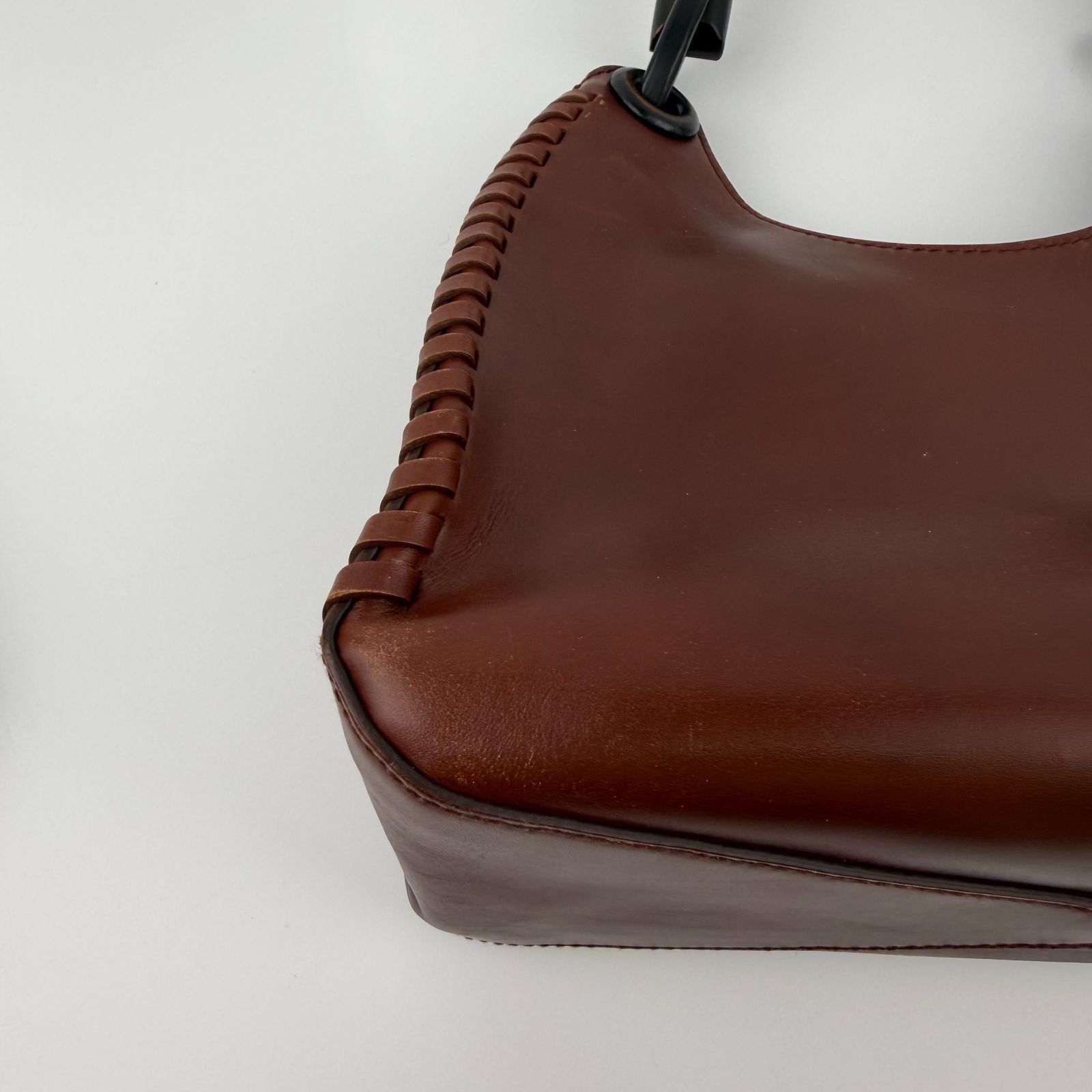 Gucci Shoulder Bag Hobo Red Leather Vintage — view 9
