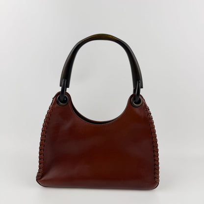 Gucci Shoulder Bag Hobo Red Leather Vintage — view 3