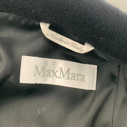 Max Mara Long Length Coat Black 40 — view 6