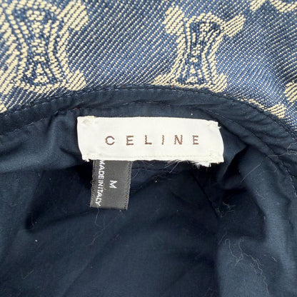 Celine Paris Macadam Hat Denim Blue M Vintage — view 5