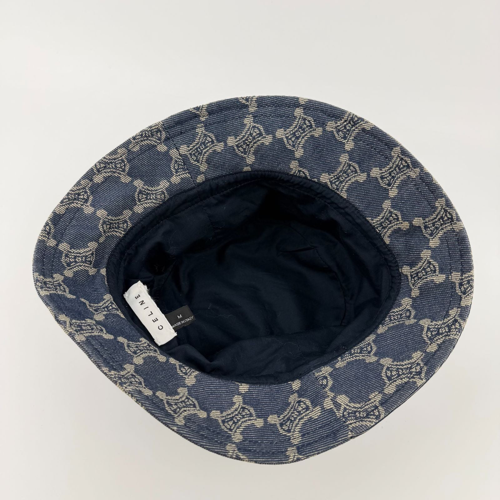 Celine Paris Macadam Hat Denim Blue M Vintage — view 4