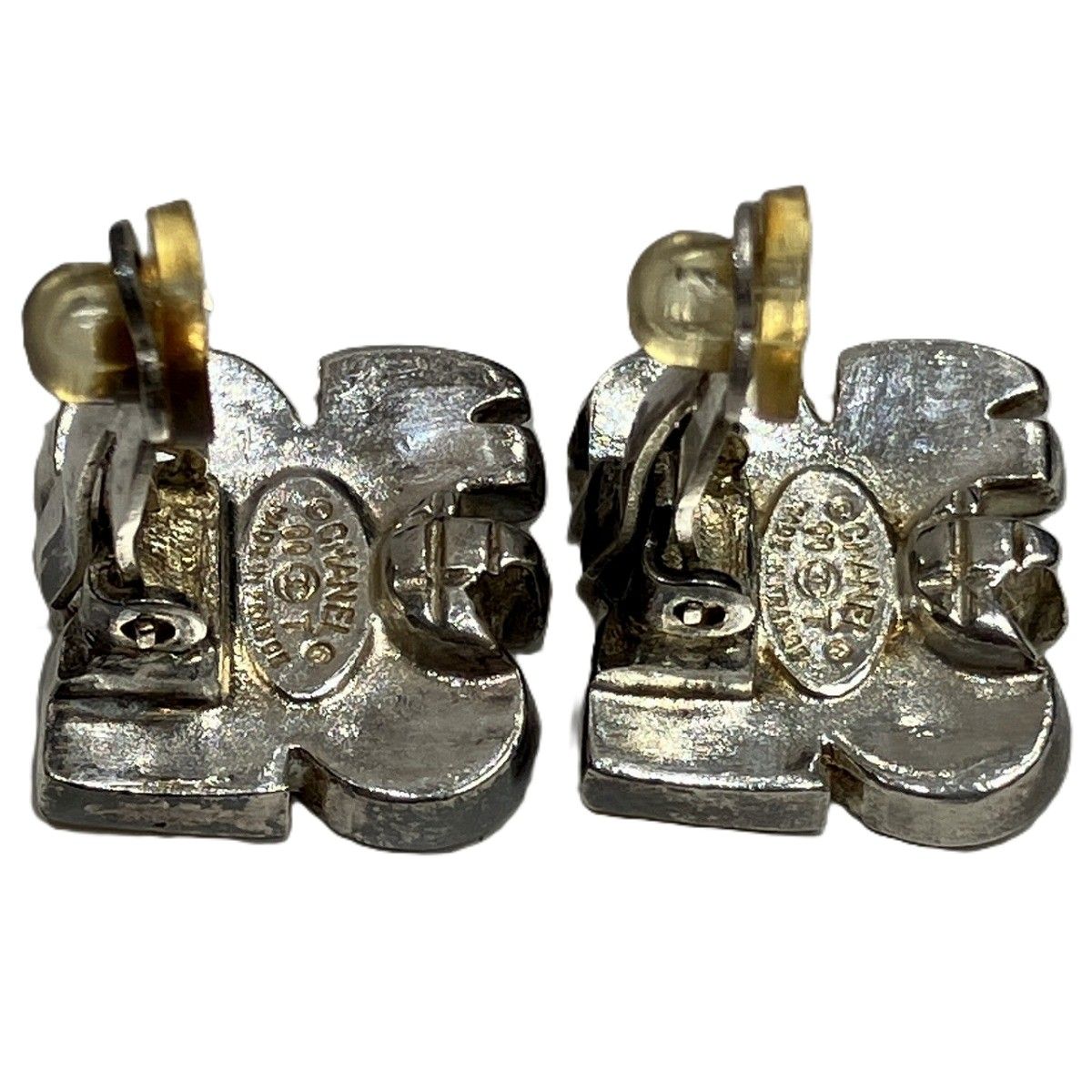 Chanel CC Logo Earrings Alloy — view 8