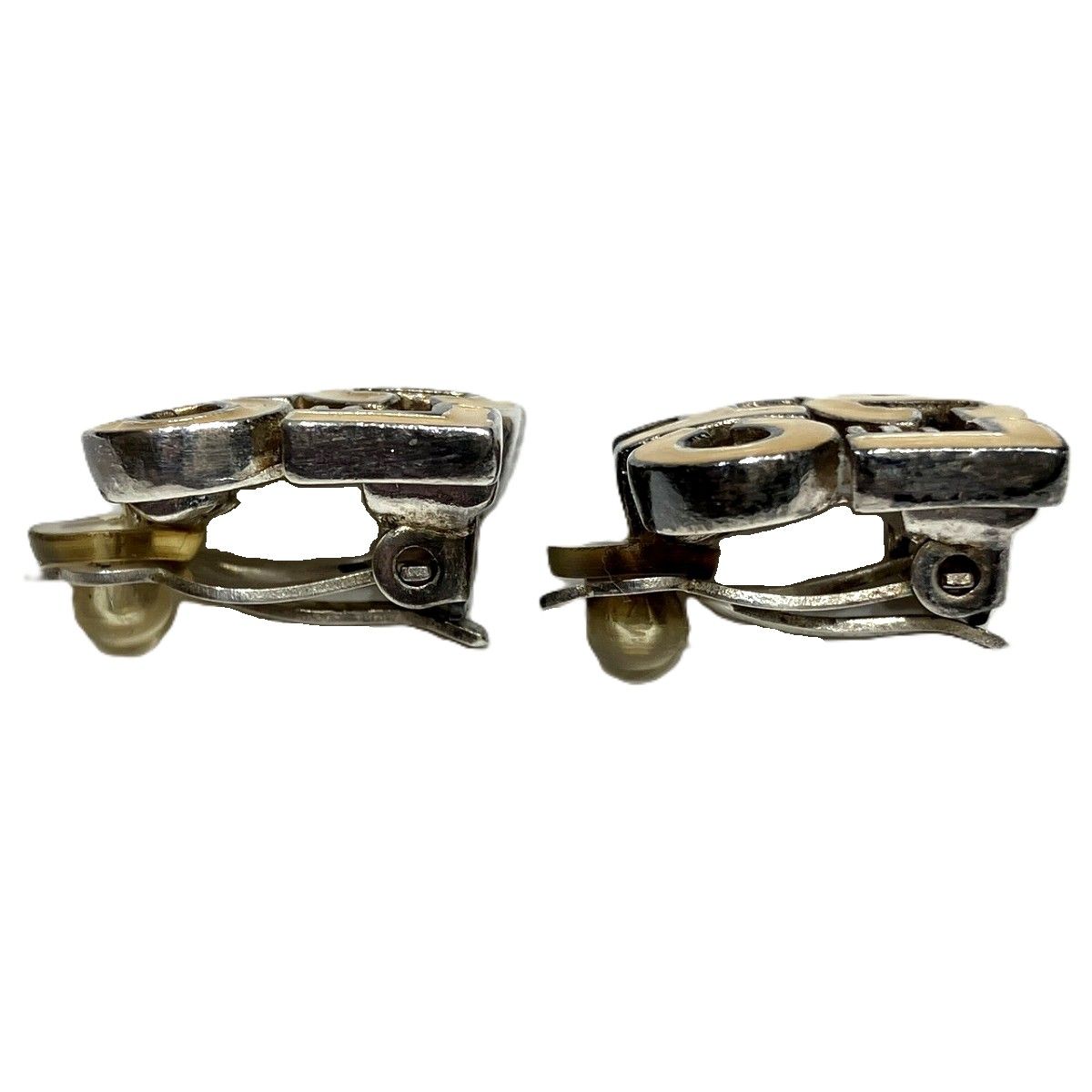 Chanel CC Logo Earrings Alloy — view 2