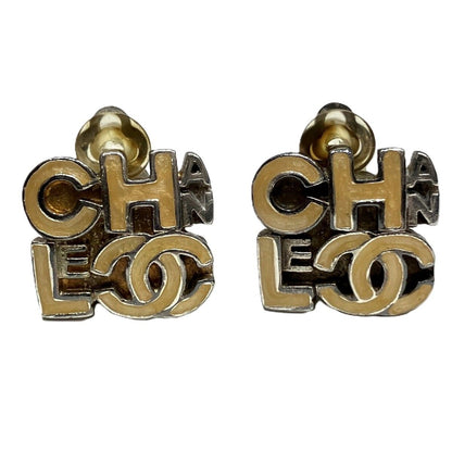 Chanel CC Logo Earrings Alloy