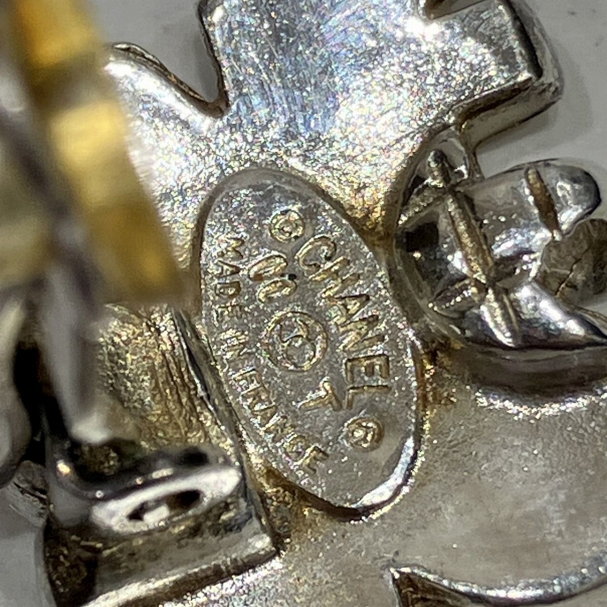 Chanel CC Logo Earrings Alloy — view 7