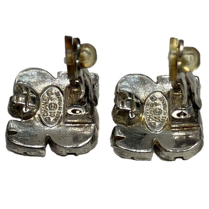 Chanel CC Logo Earrings Alloy — view 9