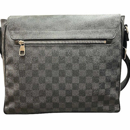 Louis Vuitton District MM Damier Graphite Shoulder Bag Leather — view 2