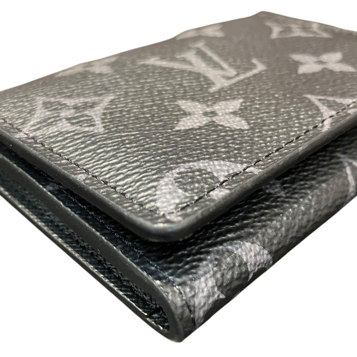 Louis Vuitton Business Card Holder Monogram Eclipse Canvas — view 7