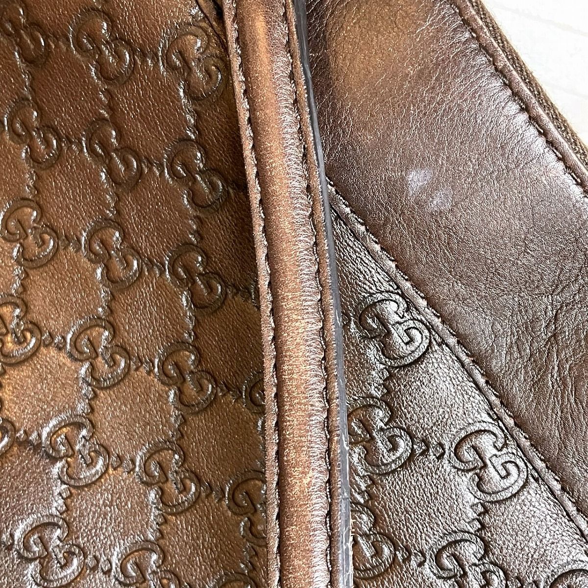 Gucci Mayfair Guccissima Handbag Leather — view 7