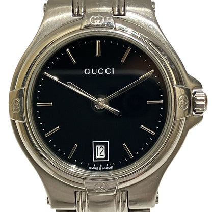 Gucci Watch SS Quartz Black Dial