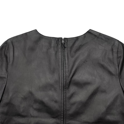 Fendi Short Sleeve T-Shirt Logo 42 Leather Black — view 5