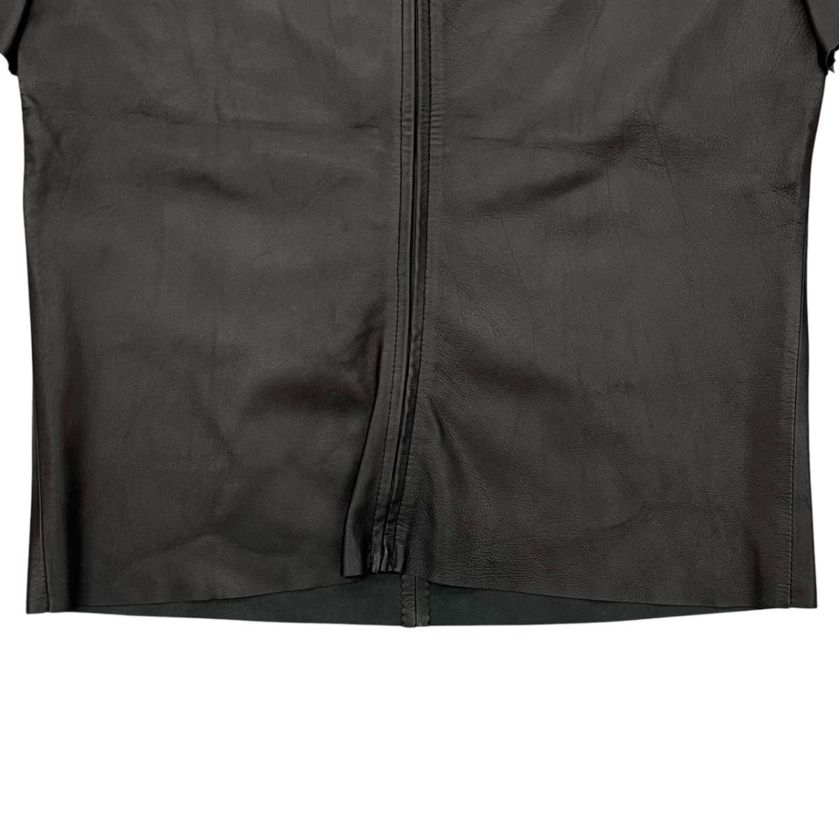 Fendi Short Sleeve T-Shirt Logo 42 Leather Black — view 6