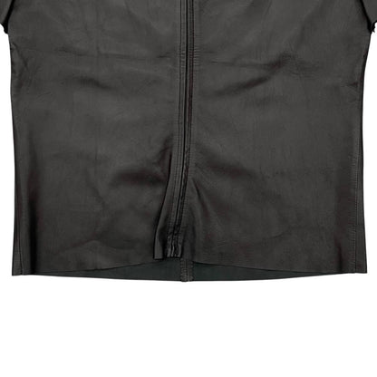 Fendi Short Sleeve T-Shirt Logo 42 Leather Black — view 6