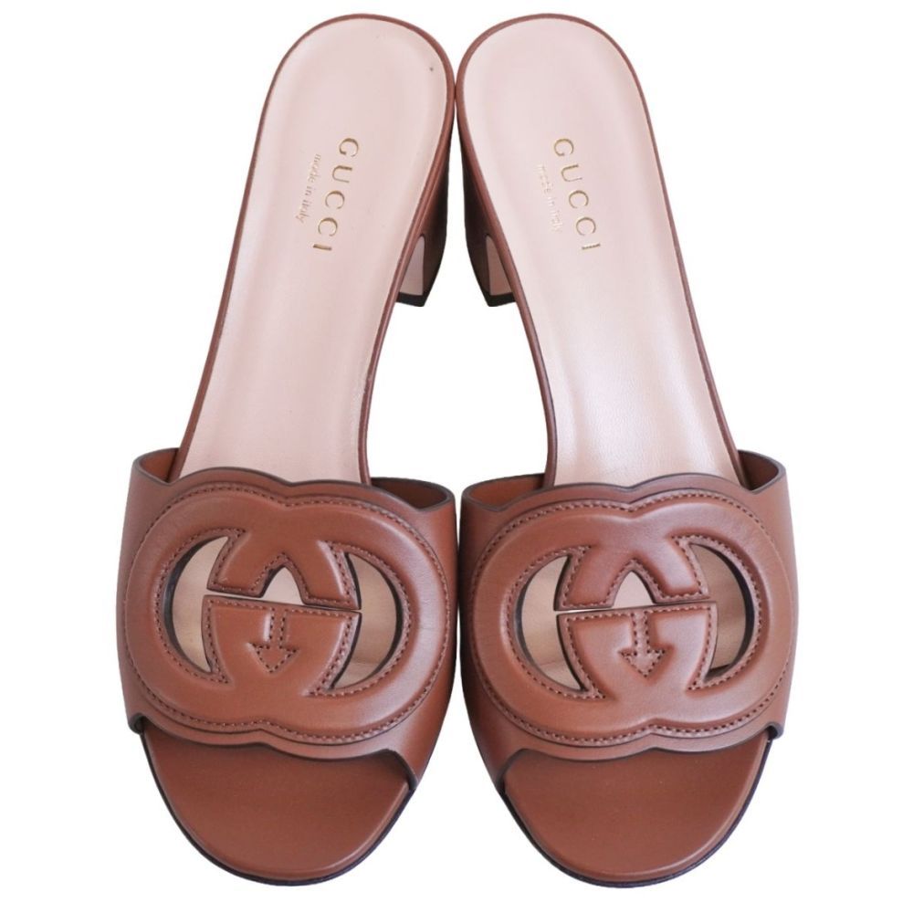 Gucci Sandals Interlocking Leather — view 4