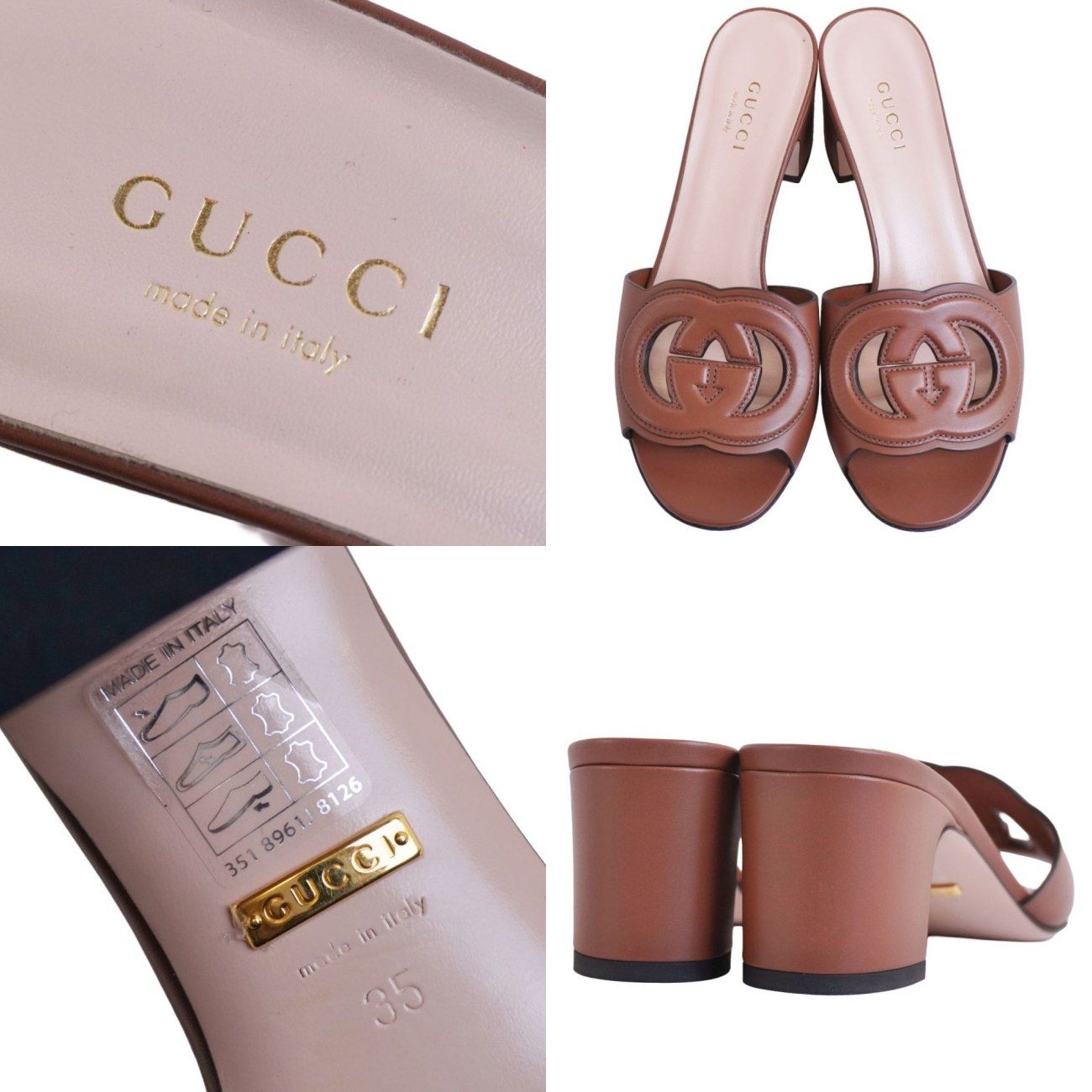 Gucci Sandals Interlocking Leather — view 9