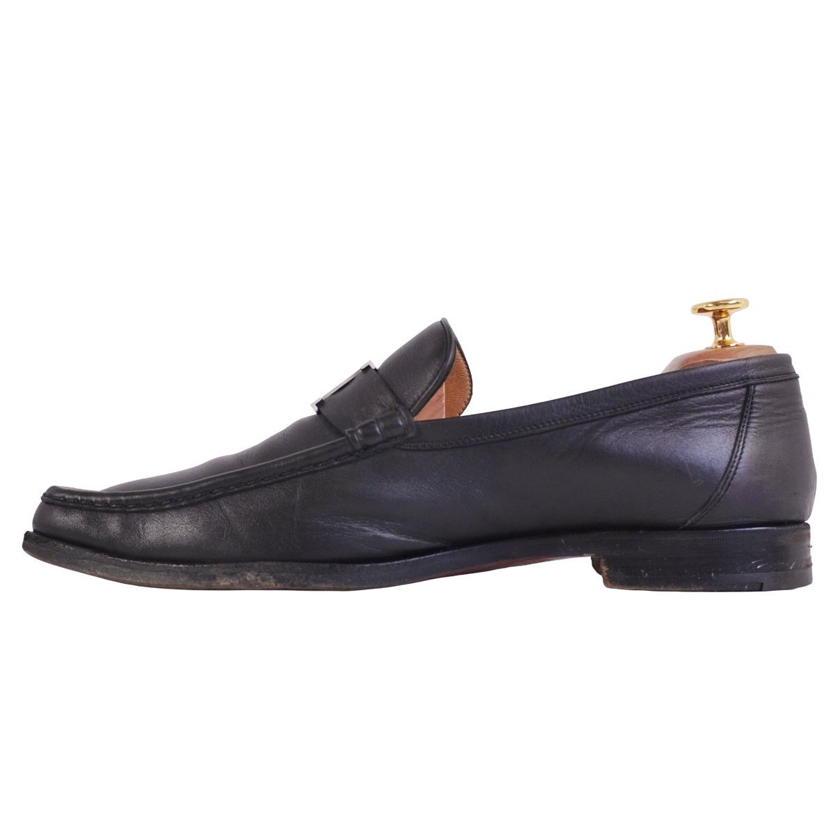 Hermes Loafers Moccasins Logo Constance Leather — view 7