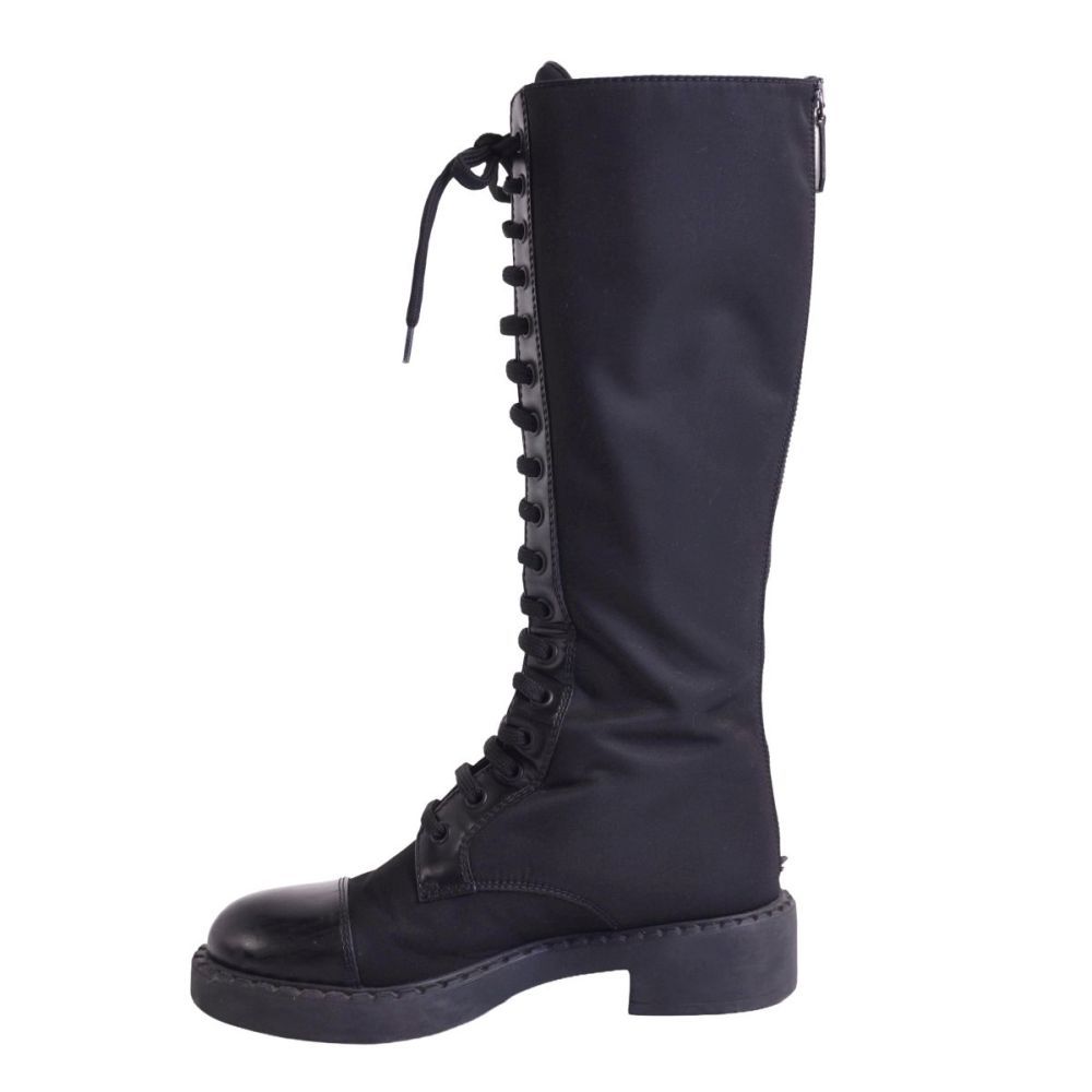 Prada Boots Long Re-Nylon Triangle — view 7