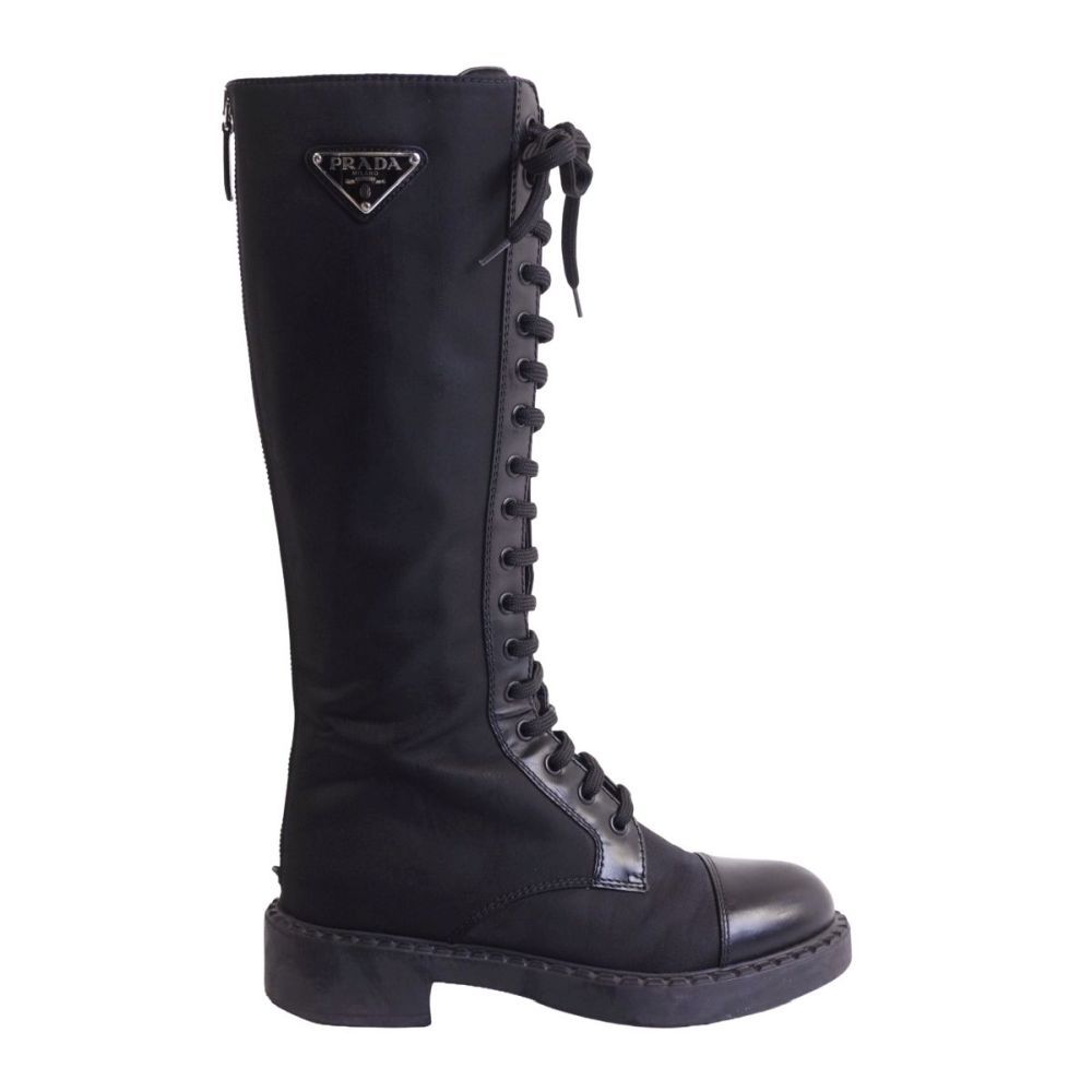 Prada Boots Long Re-Nylon Triangle — view 6