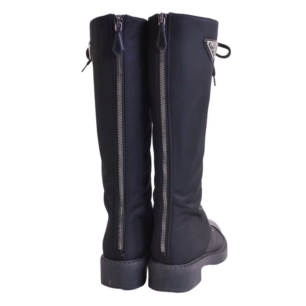 Prada Boots Long Re-Nylon Triangle — view 5